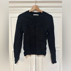 Abercrombie Black Ribbed Long Sleeve Sweater